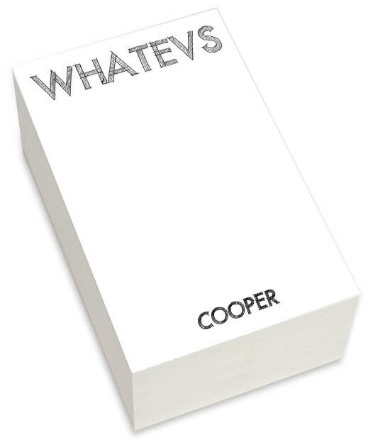 Whatevs Chunky Notepad