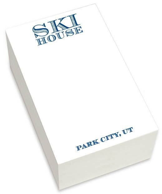 Ski House Chunky Notepad