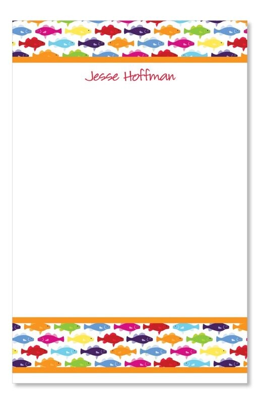 Rainbow Fish Notepad