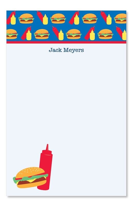 Burgers Notepad