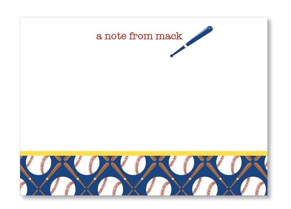 Baseball Notecard Set