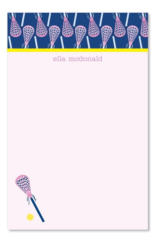 Lacrosse Pink Notepad