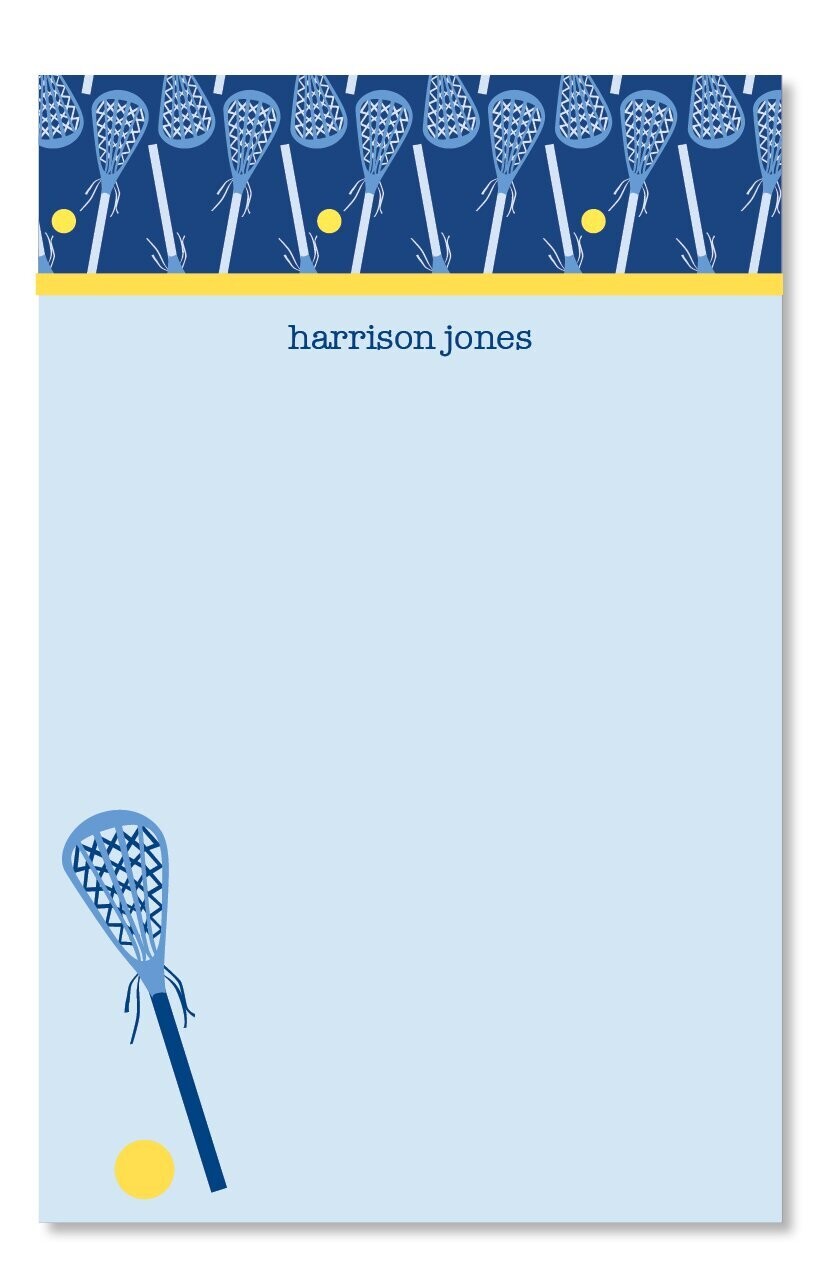 Lacrosse Blue Notepad