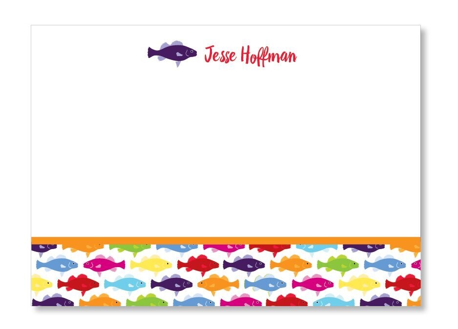 Rainbow Fish Notecard Set