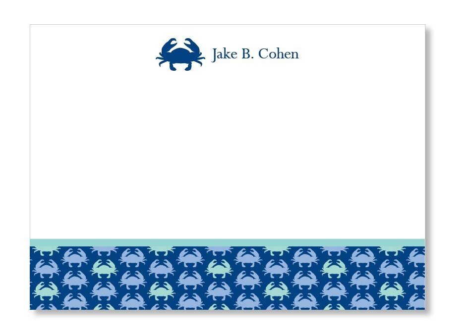 Blue Crabs Notecard Set