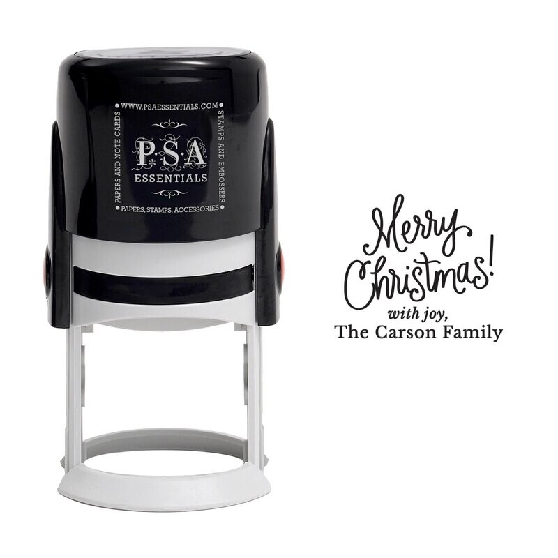 With Joy Return Address Stamp