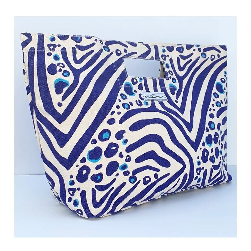 The Lilibridge Bag, Zebra Cat Blue