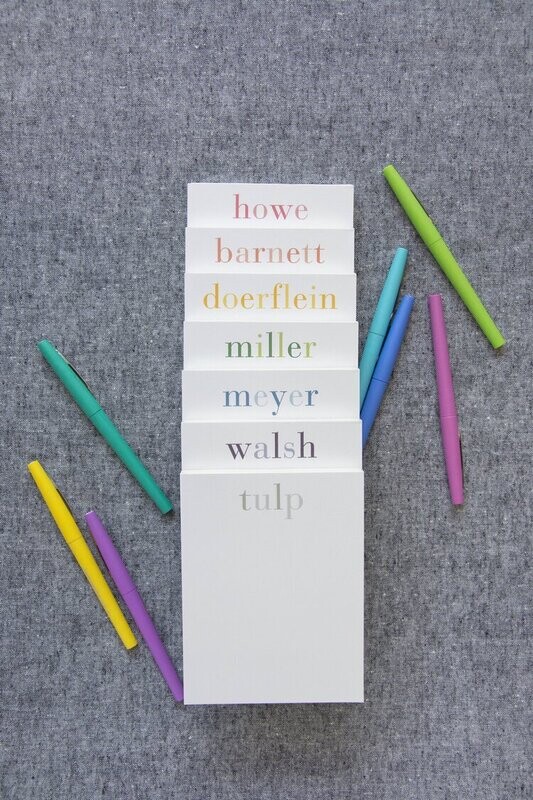 Rainbow Block Notepad