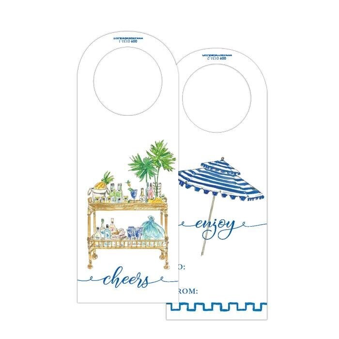 Blue Umbrella Wine Tag