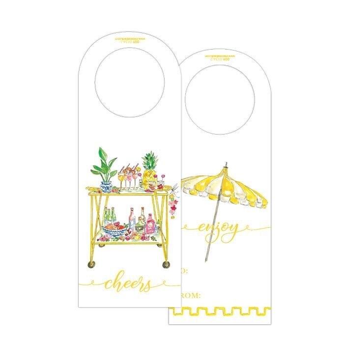 Yellow Umbrella Wine Tag