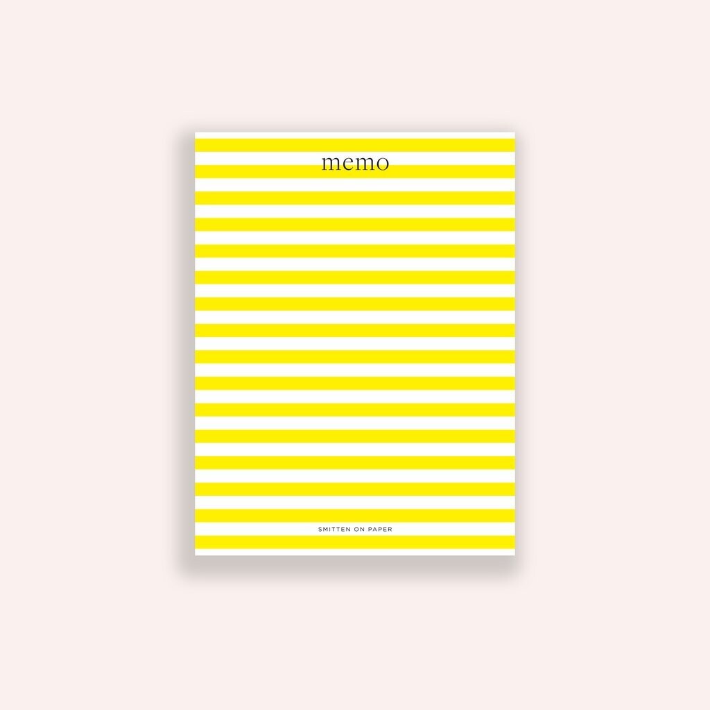 Yellow Stripe Chunky Notepad