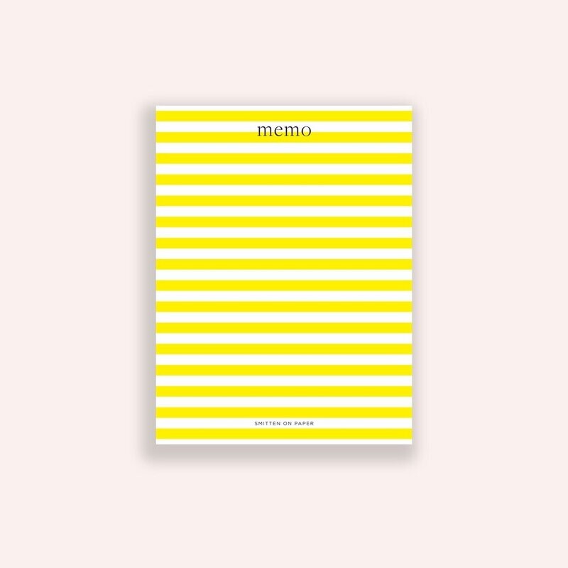 Yellow Stripe Chunky Notepad