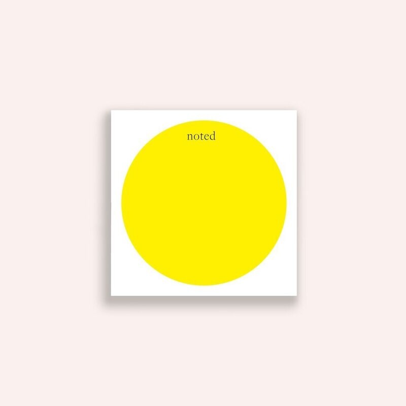 Yellow Dot Chunky Notepad