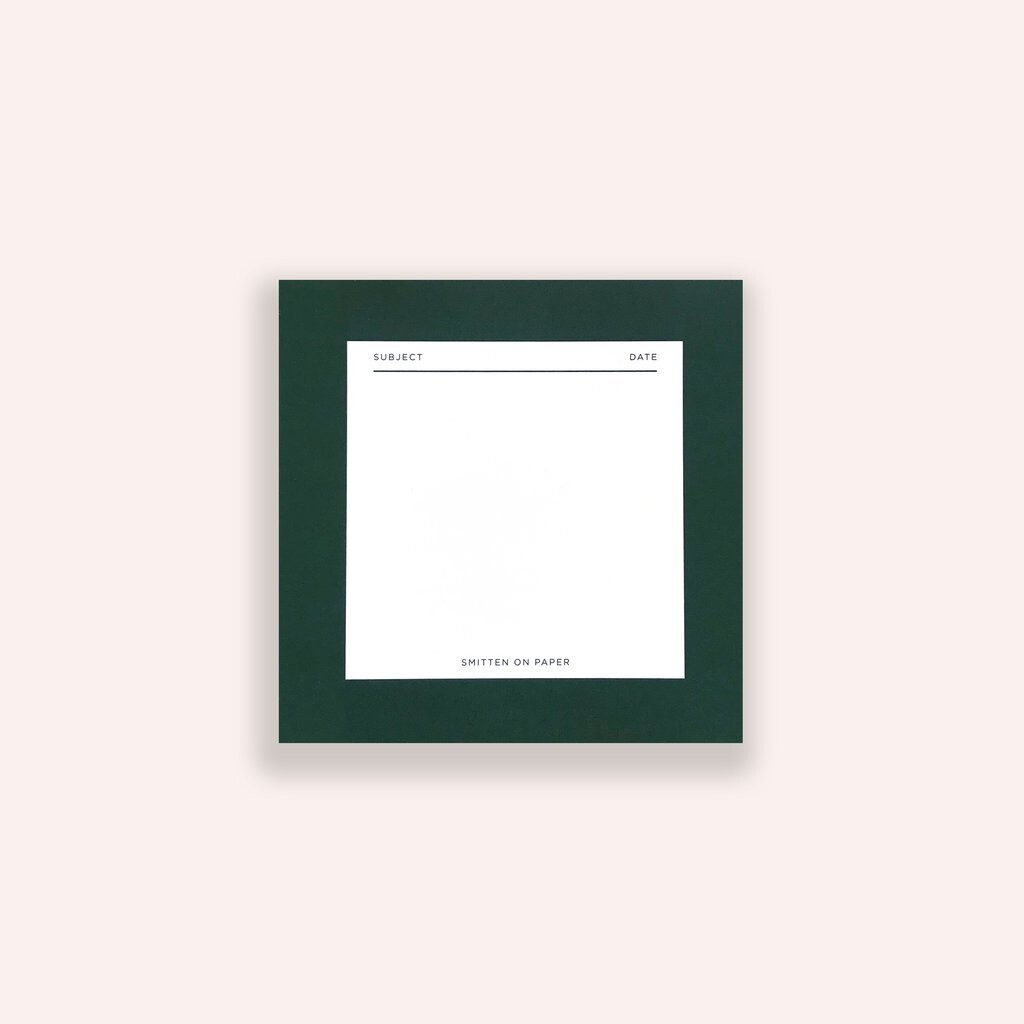 Green Square Chunky Notepad