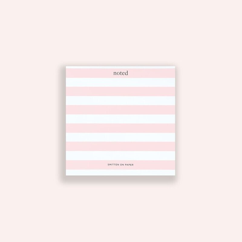 Peony Stripe Chunky Notepad