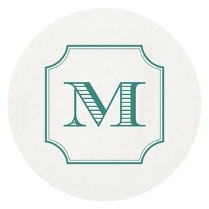 Single initial  - Custom Coaster
