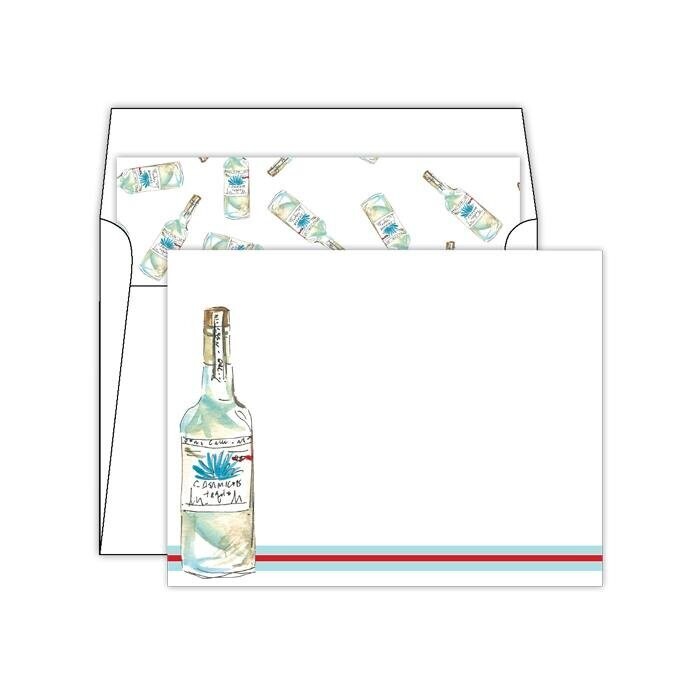 Hand painted Tequila Bottle Note Cards