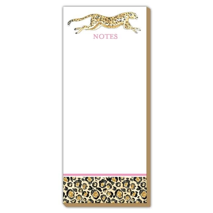 Luxe Note Pad - Hand painted Cheetah