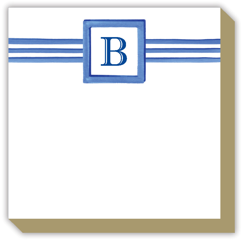 Luxe Note Pad - Lattice Monogram B