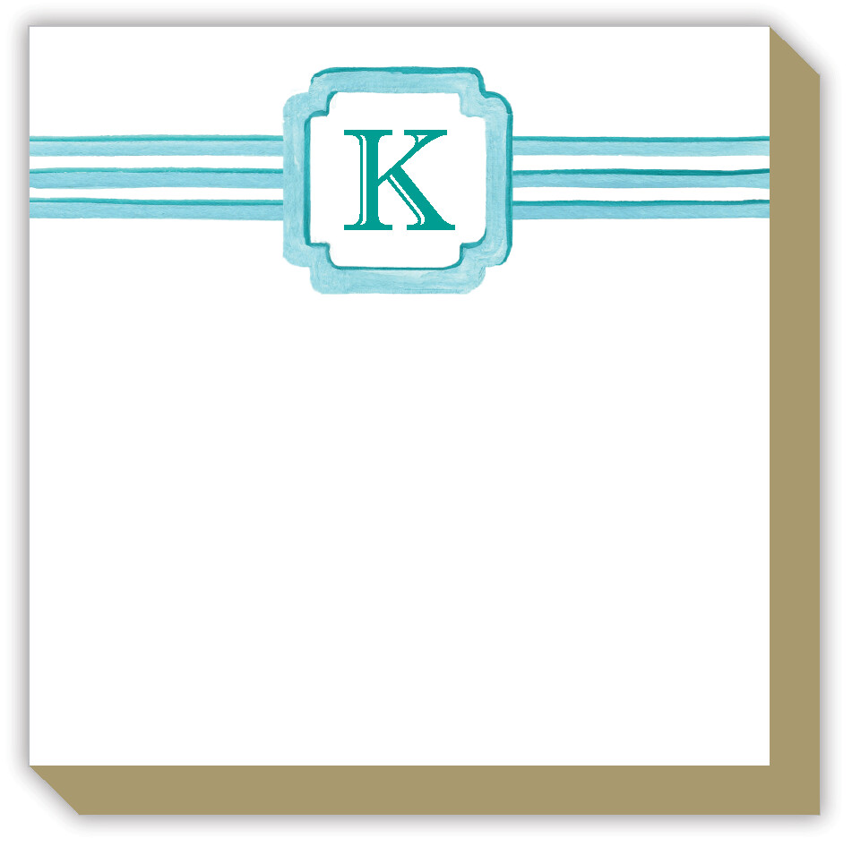 Luxe Note Pad - Monogram K