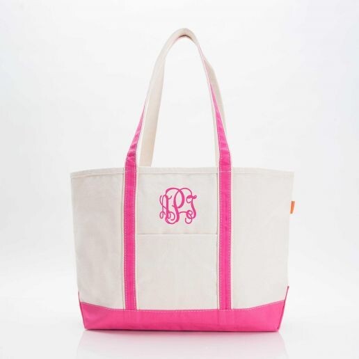 Hot Pink Large Boat Tote