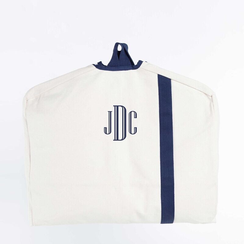 Garment Bag - Navy Trim