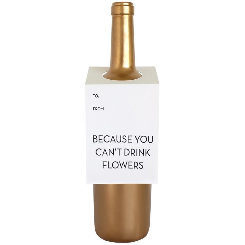 Because you can't drink flowers...