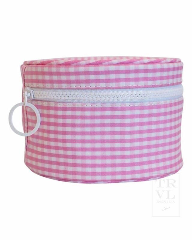 Round Up - Pink Gingham Jewel Case