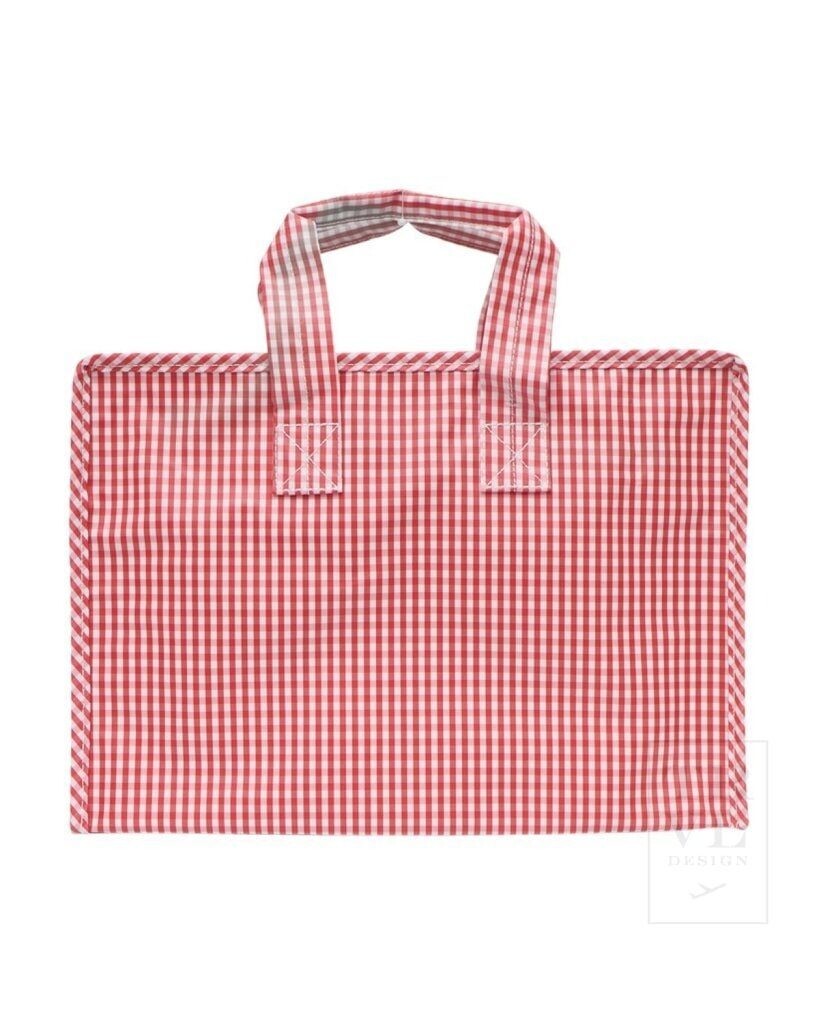 Overnight Tote - Red Gingham