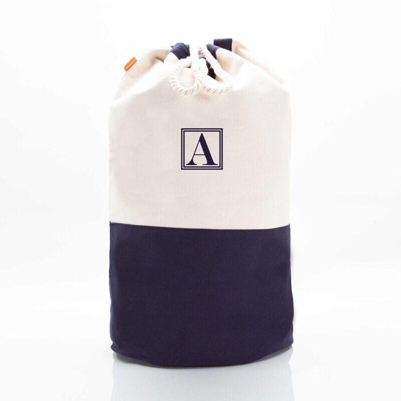 Canvas Laundry Duffel - Navy