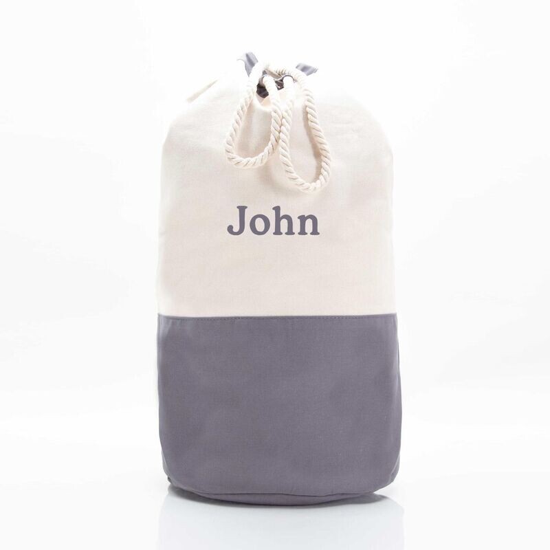 Canvas Laundry Duffels - Charcoal