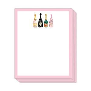 Hand painted Champagne Bottles - Note pad