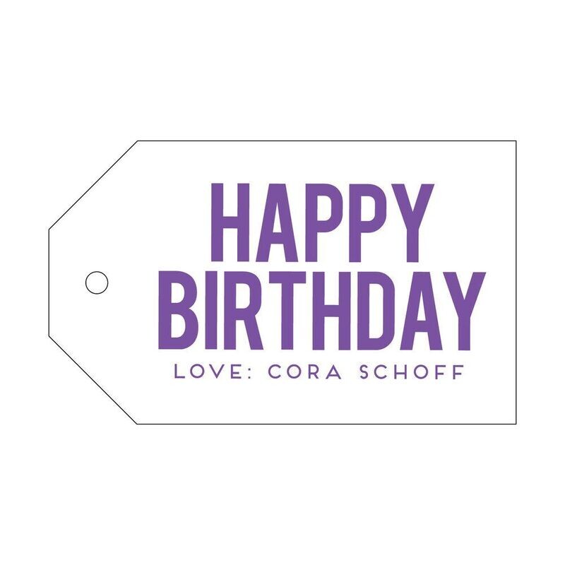 Happy Birthday Gift Tag