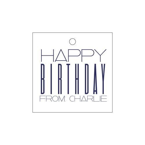 HAPPY BIRTHDAY Gift Tag