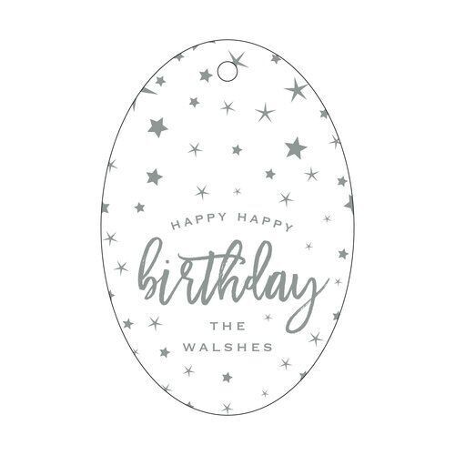 Starry Birthday Personalized Gift Tags