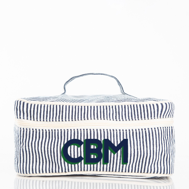 Striped Train Case