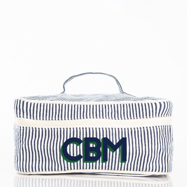 Striped Train Case