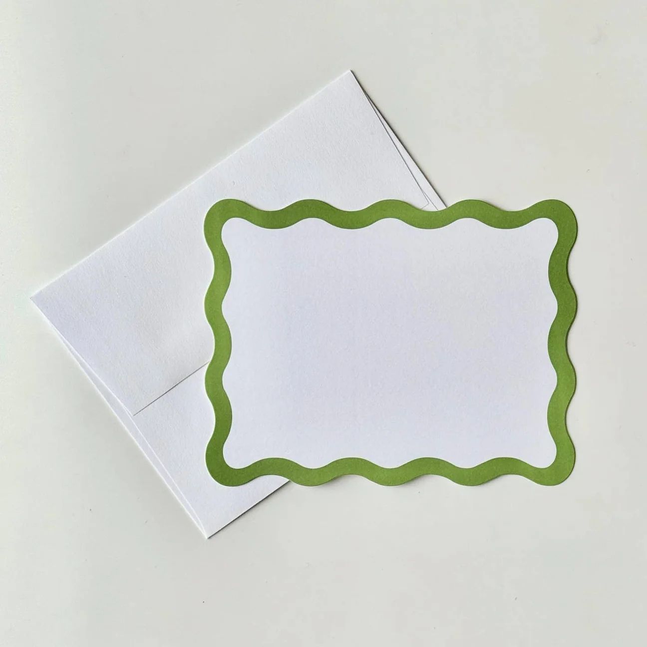 Wavy Green Stationery
