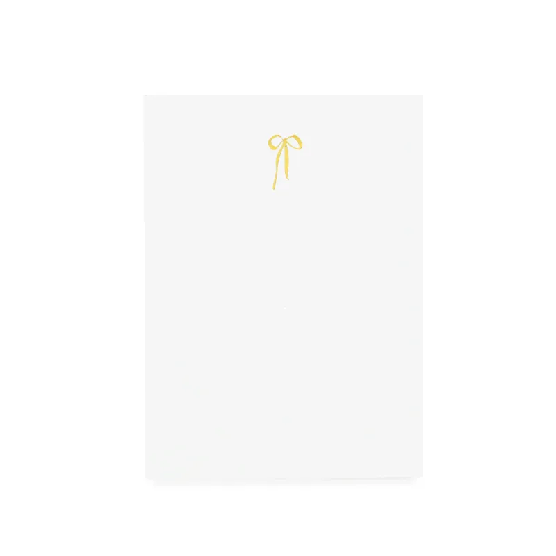 Gold Bow Mini Notepad