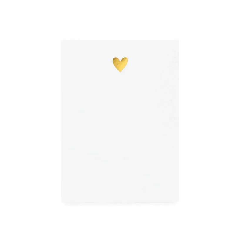Gold Heart Mini Note Pad