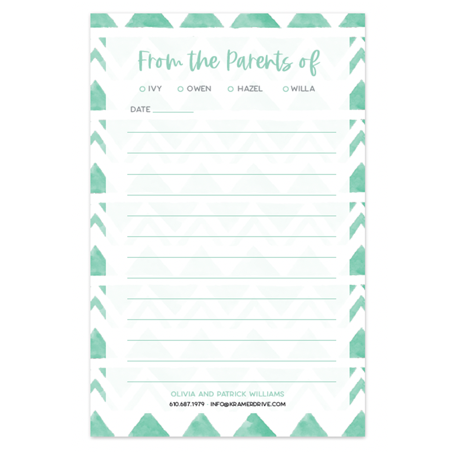 NP-201 Personalized Note Pad NP-201 Personalized Note Pad