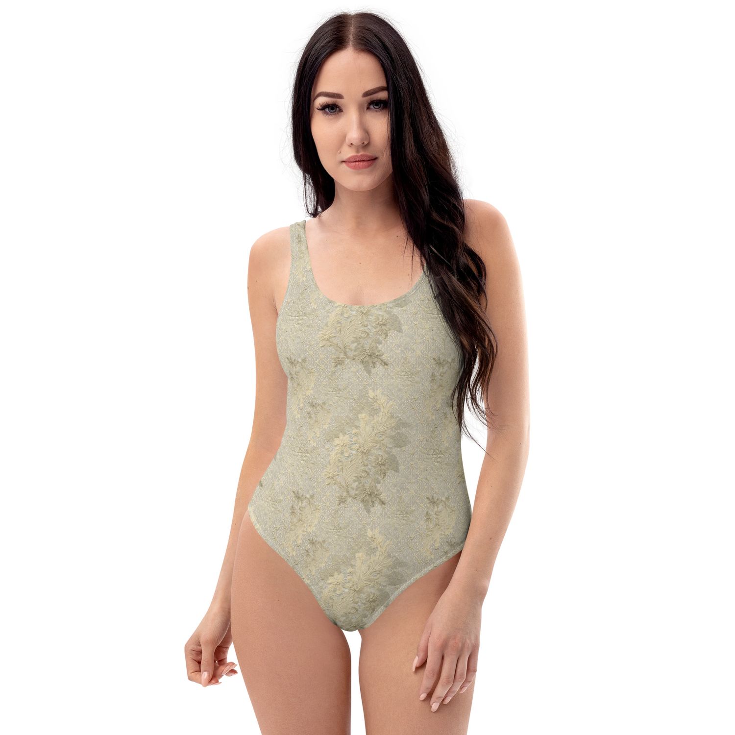 Shiny One-Piece Swimsuit