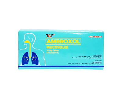 TGP Ambroxol Mucosolve 30mg 100 Tablets Mucolytic