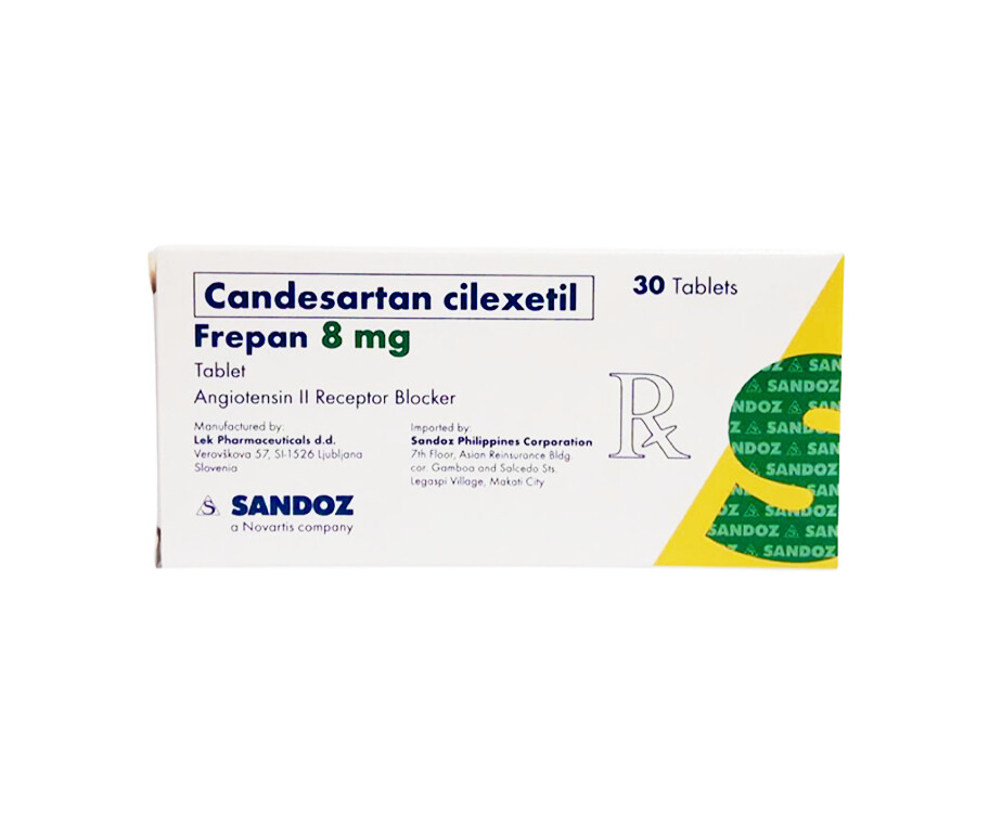 Sandoz Frepan Candesartan Cilexetil 8mg 30 Tablets