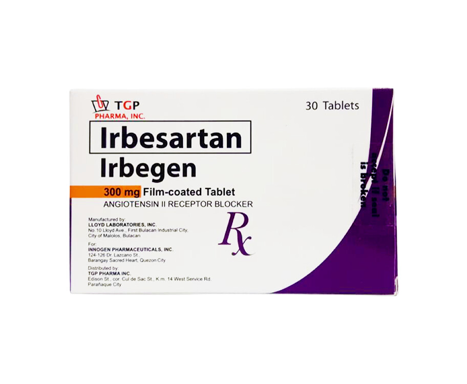 TGP Irbesartan Irbegen 300mg Film-Coated 30 Tablets