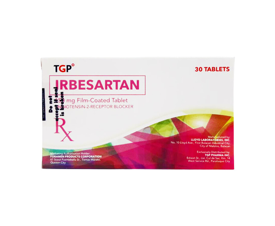 TGP Irbesartan 150mg Film-Coated 30 Tablets