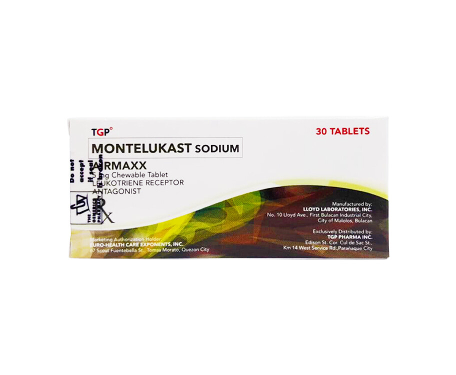 TGP Montelukast Sodium Airmaxx 5mg Chewable 30 Tablets
