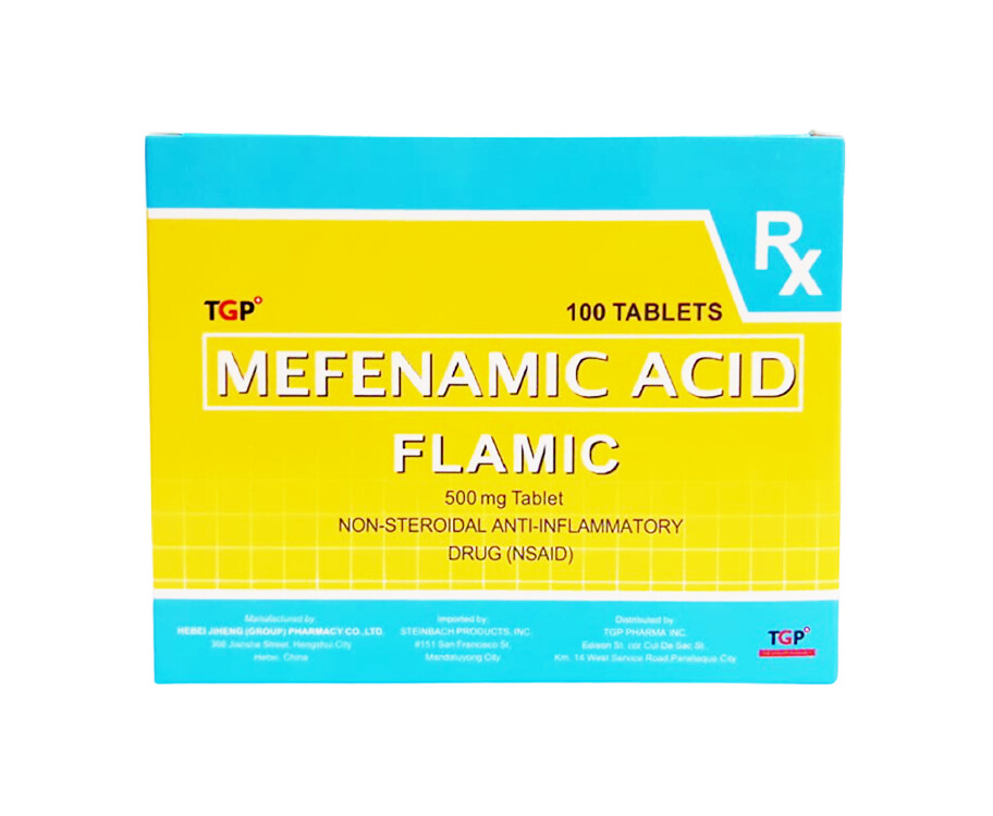 TGP Mefenamic Acid Flamic 500mg 100 Tablets