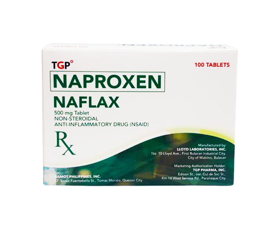 TGP Naproxen Naflax 500mg 100 Tablets Non-Steroidal