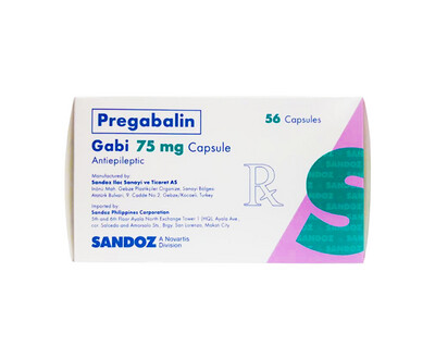 Sandoz Pregabalin Gabi 75mg 56 Capsules